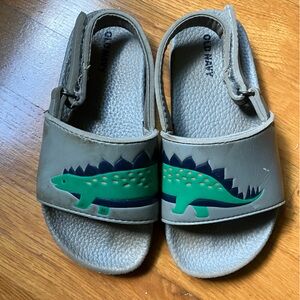 Old navy dinosaur kids slides size 9-10